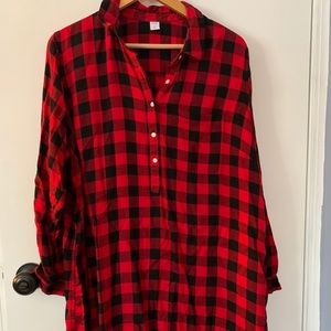 Old navy Buffalo check shirt dress